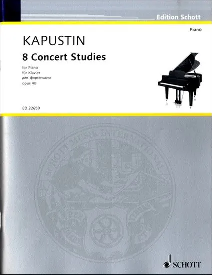 カプースチン　８つの演奏会用エチュード OP.40　ピアノソロ