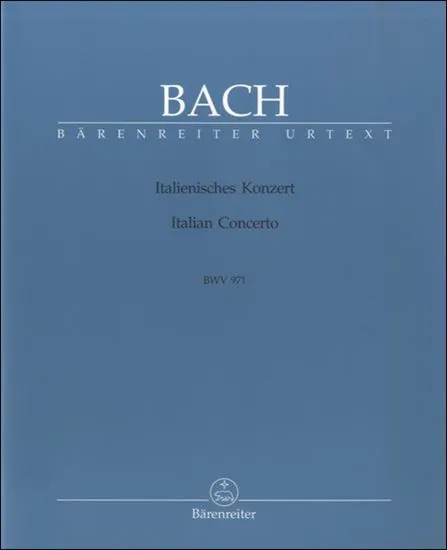 GYP00079427　バッハ，Johann Sebastian　イタリア協奏曲ヘ長調　ＢＷＶ９７１　新バッハ全集版（ピアノ）