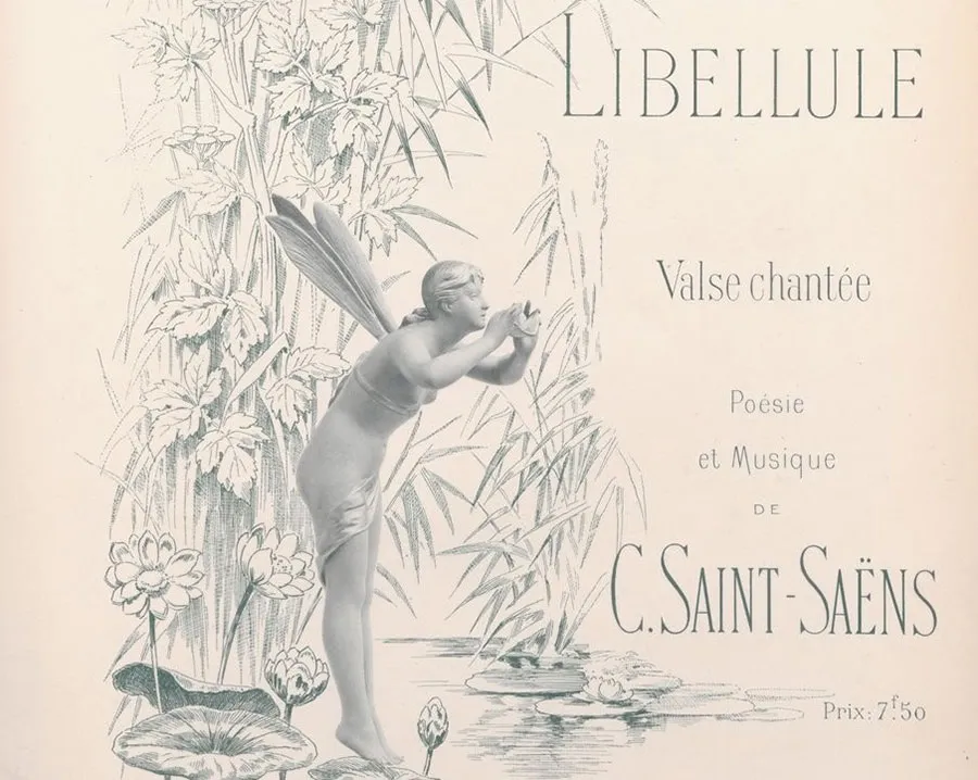 歌曲《蜻蛉》の出版譜表紙（部分）