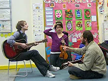 案を出し合うリーダーたち