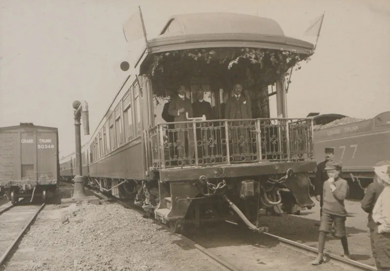 1907年訪英の帰途カナダ滞在中の伏見宮貞愛親王